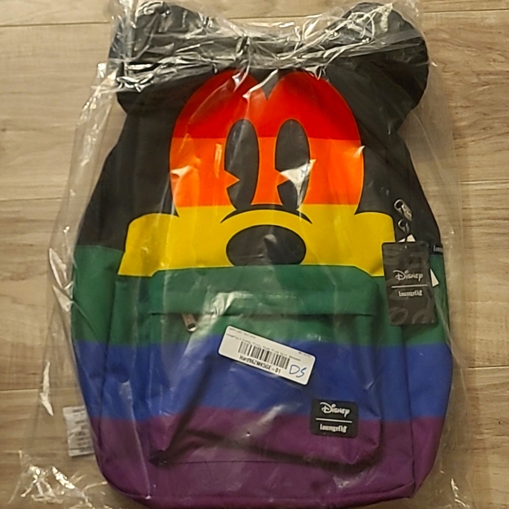 PRIDE MICKEY 🏳️‍🌈 LOUNGEFLY BACKPACK NEW WITH TAGS